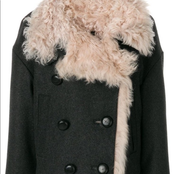 Isabel Marant Berit Shearling Lined pea coat. - Picture 5 of 12